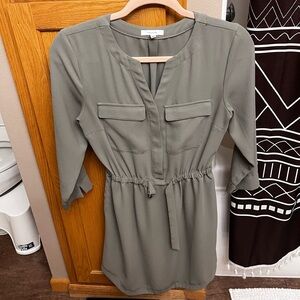 Maurices Sage Green Long Sleeve Dress